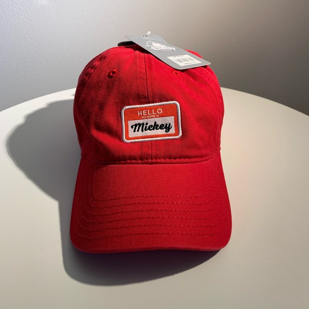 “Hello, my name is Mickey” Nametag Hat